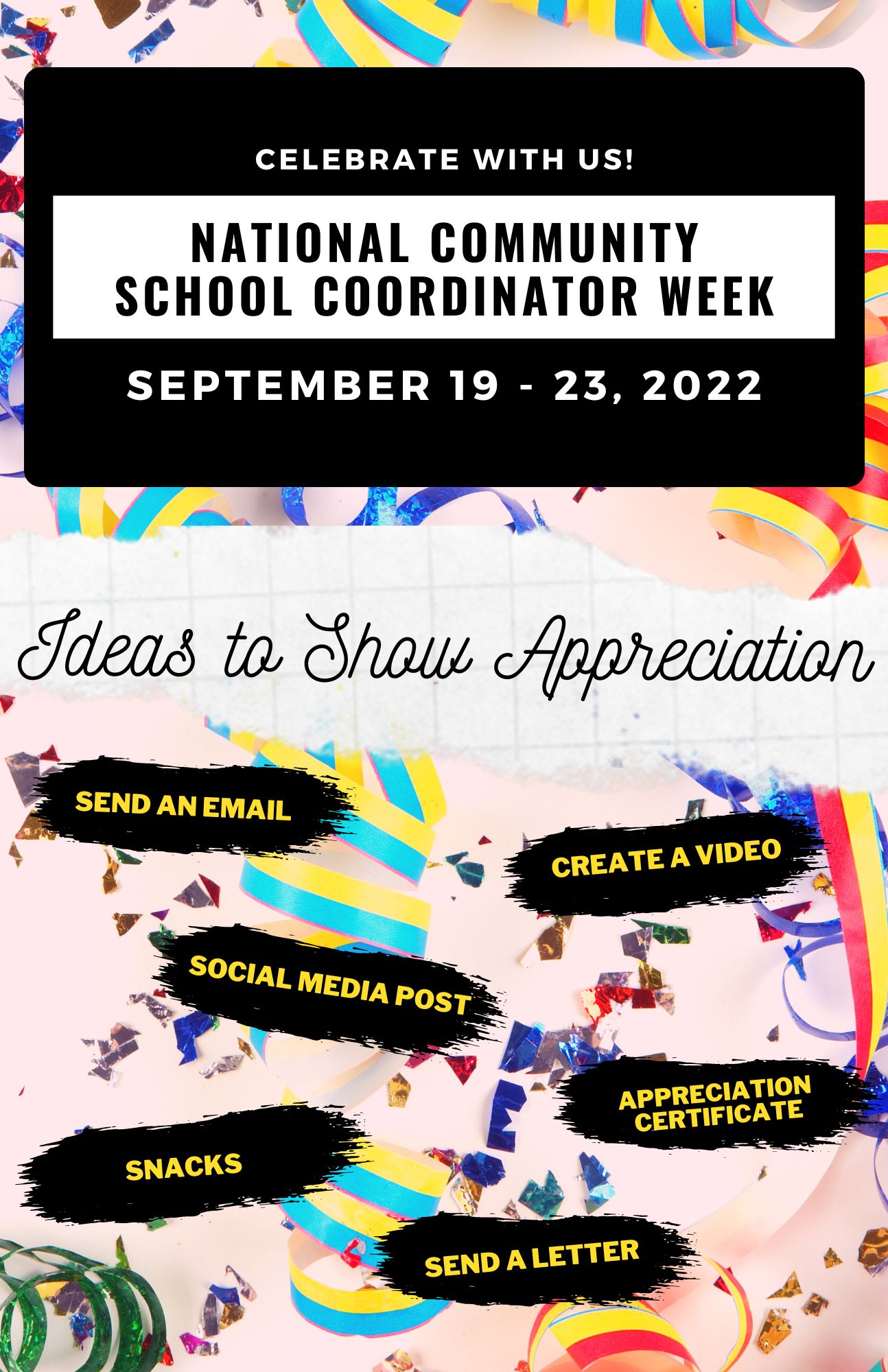 Community School Coordinator Appreciation Week Operation Andrew Group