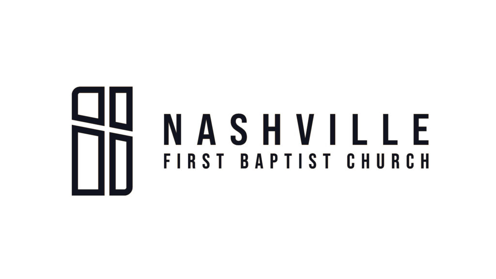 Nashville First Baptist Logo black and white